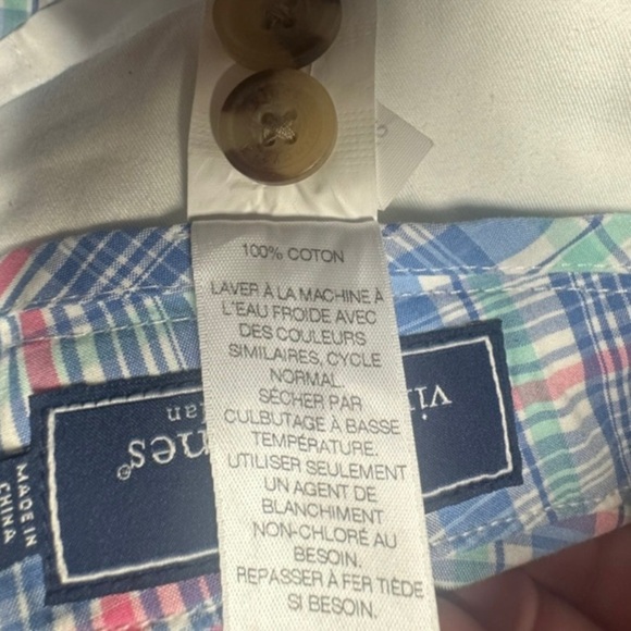 Vineyard Vines Men’s Seafeather Plaid Slim Fit Breaker Pants 32x32 NWOT - Picture 5 of 10